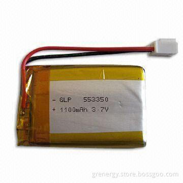 7.4V Lithium Polymer Battery Pack with 1,300mAh Nominal Capacity, Measures 14 x 36 x 68mm